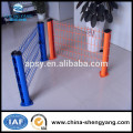 Factory provide the Green PVC coated welded wire mesh fence/ garden fence panels